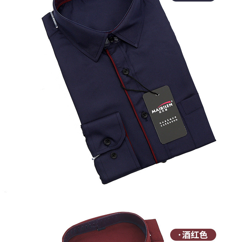 Slim-Fit Printed Dress Shirt