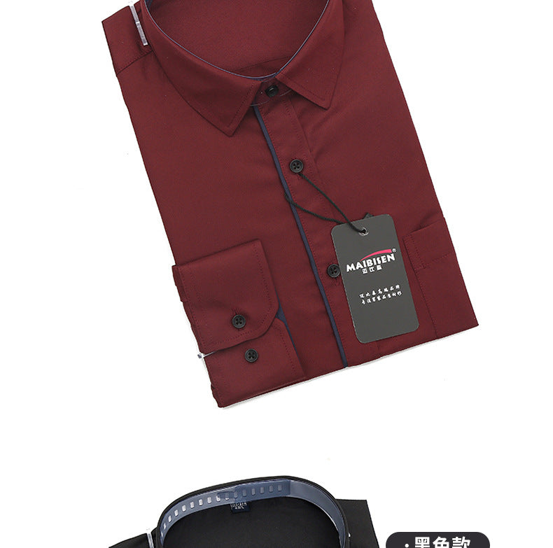 Slim-Fit Printed Dress Shirt