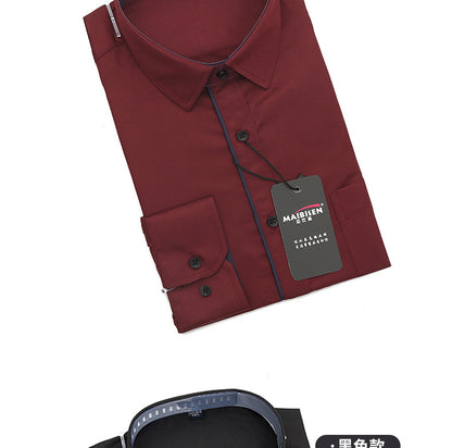 Slim-Fit Printed Dress Shirt