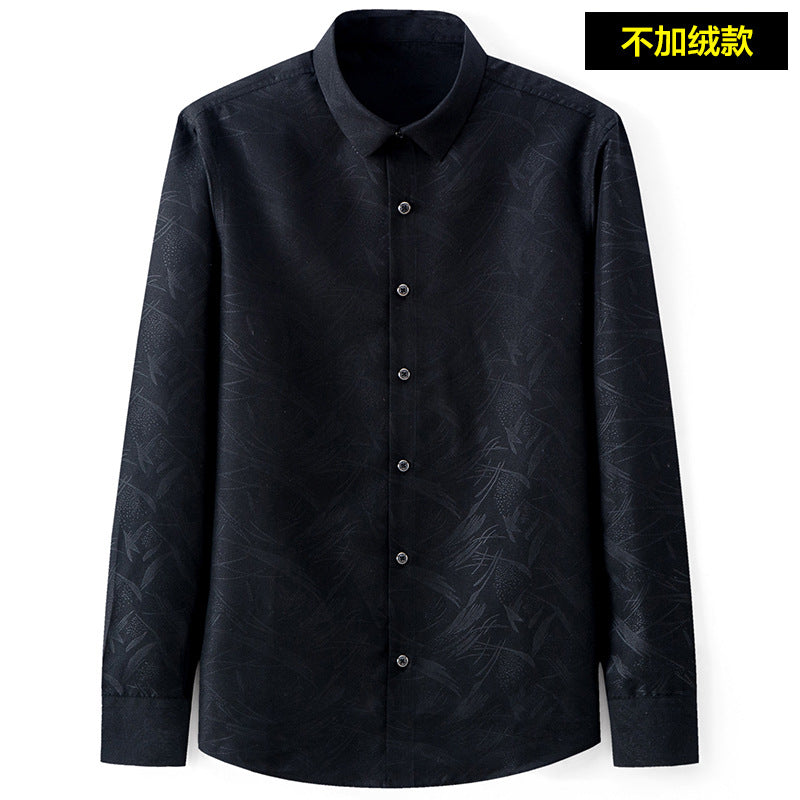 Slim-Fit Printed Dress Shirt