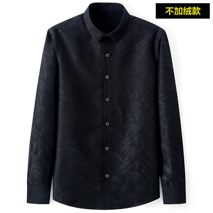 Slim-Fit Printed Dress Shirt