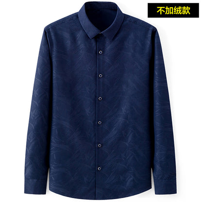 Slim-Fit Printed Dress Shirt