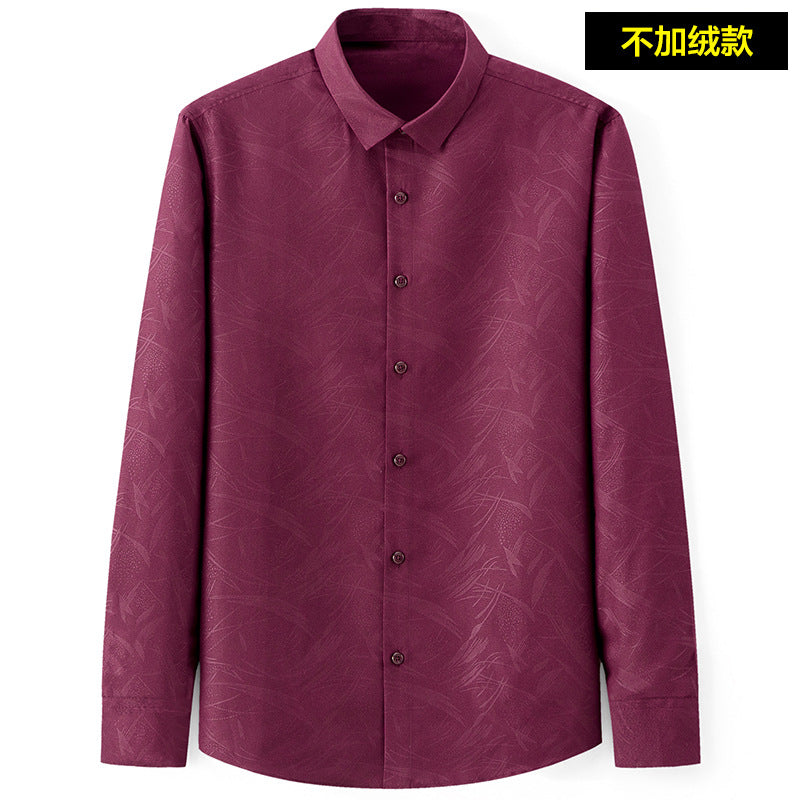 Slim-Fit Printed Dress Shirt