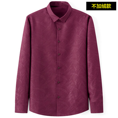 Slim-Fit Printed Dress Shirt
