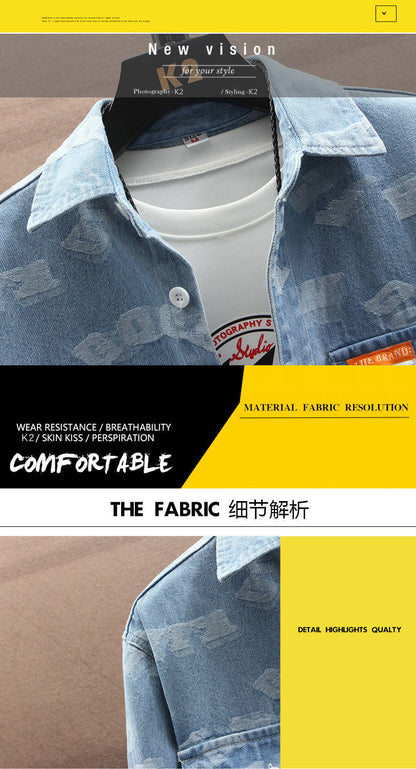 Casual Denim Overshirt Jacket