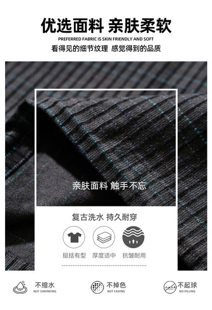 Slim-Fit Plaid Long-Sleeve Shirt