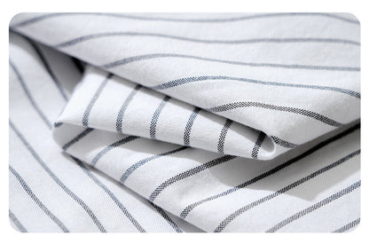 Embroidered Stripe Long-Sleeve Shirt