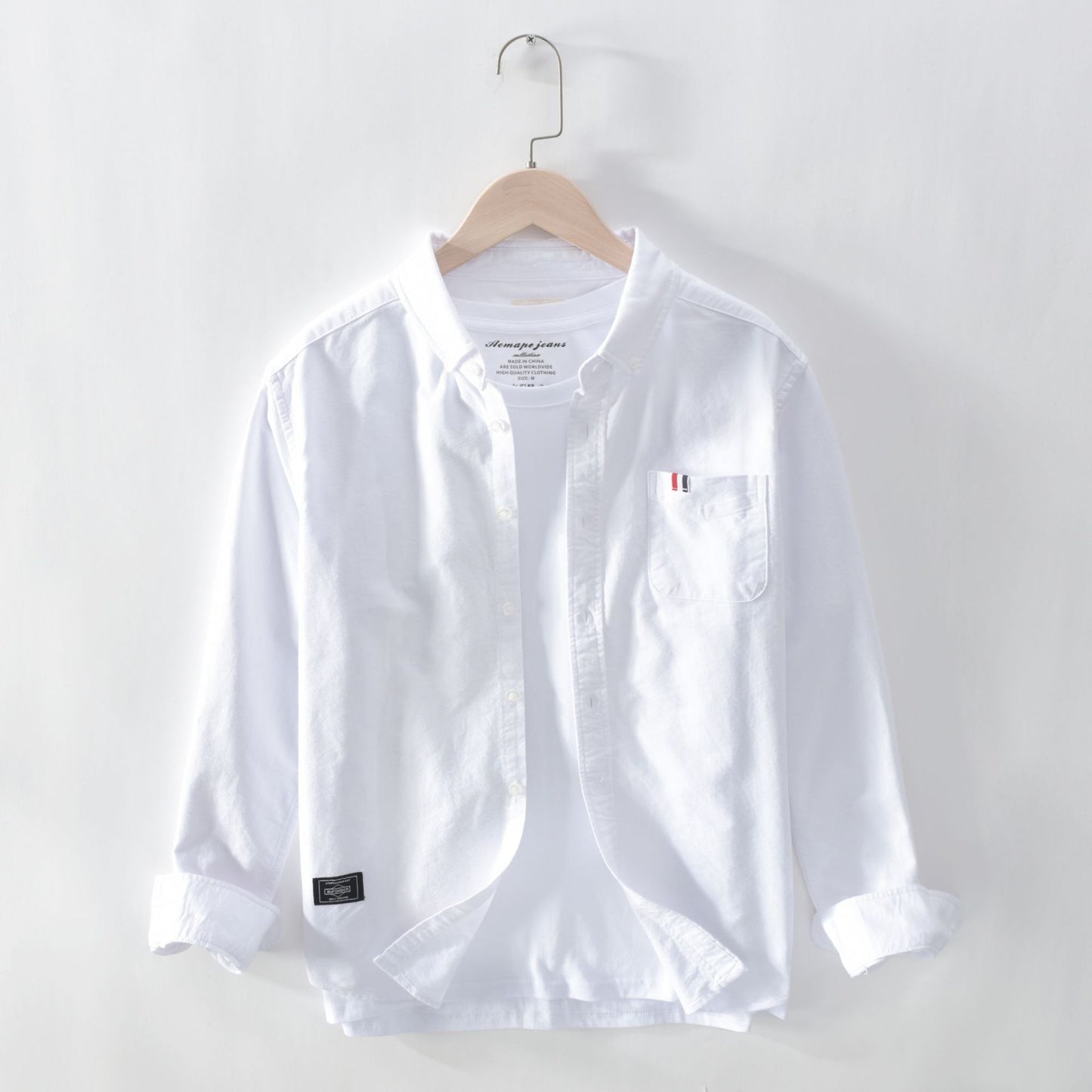 Oxford Solid-Color Cotton Shirt