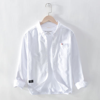 Oxford Solid-Color Cotton Shirt