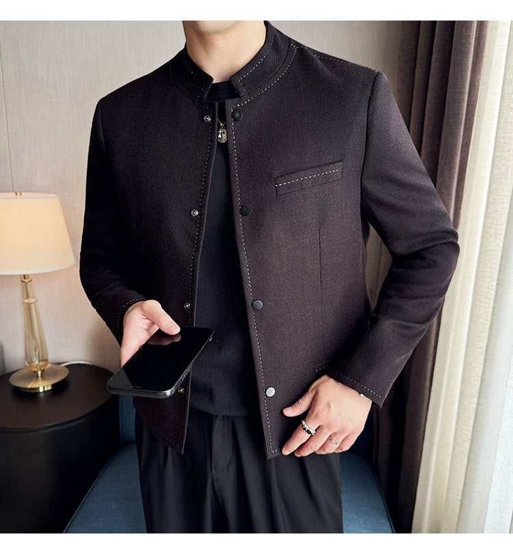 Stand-Collar Jacket