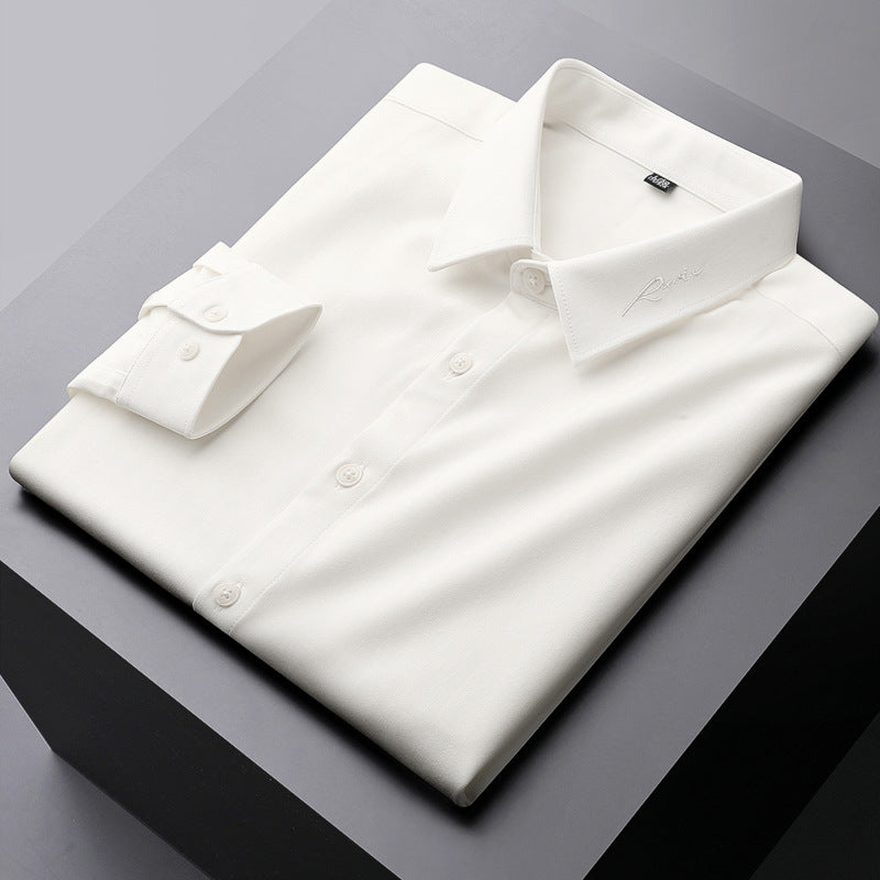 Non-Iron Embroidered Dress Shirt