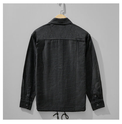 Slim-Fit Plaid Long-Sleeve Shirt