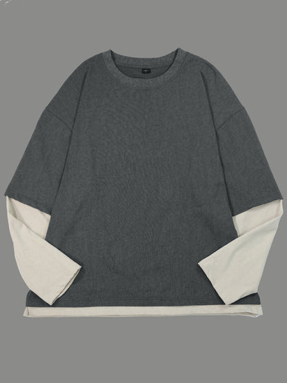 Panelled Knit Sweater