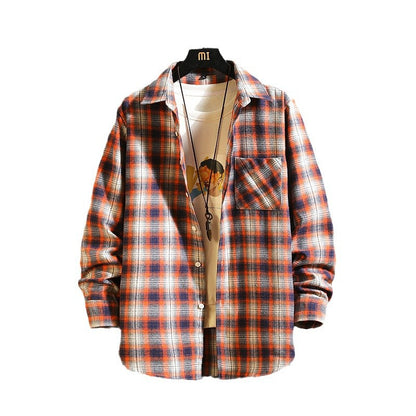 Relaxed Plaid Shirt Jacket