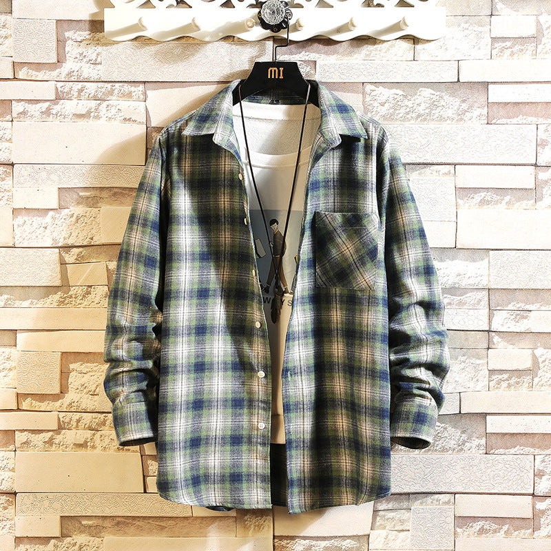 Relaxed Plaid Shirt Jacket