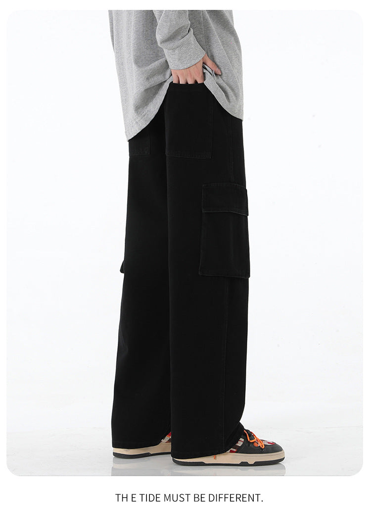 Large-Pocket Cargo Jeans