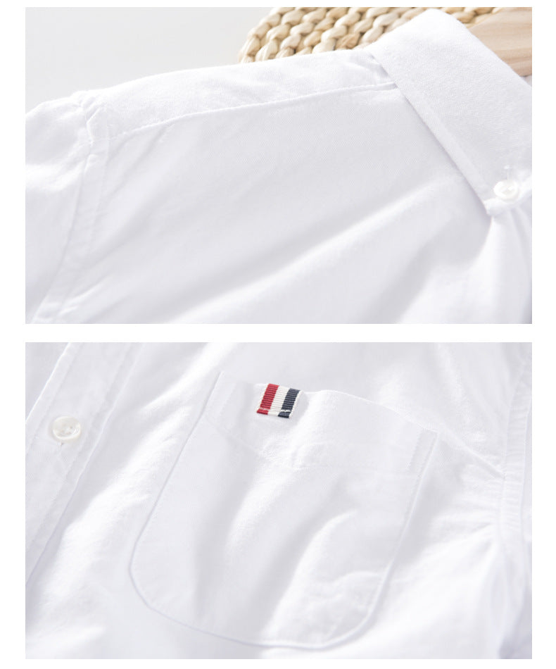 Oxford Solid-Color Cotton Shirt