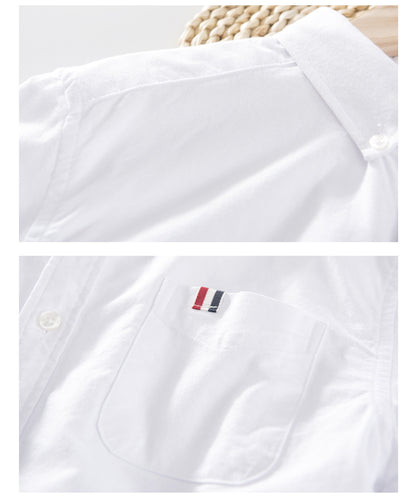 Oxford Solid-Color Cotton Shirt