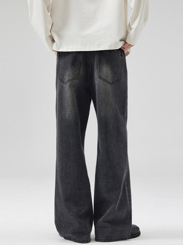Relaxed A-Line Washed Jeans