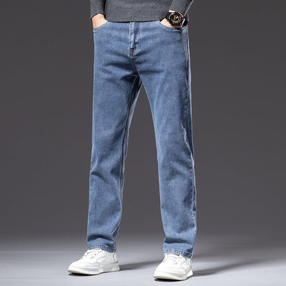 Stretch Straight-Fit Business Jeans