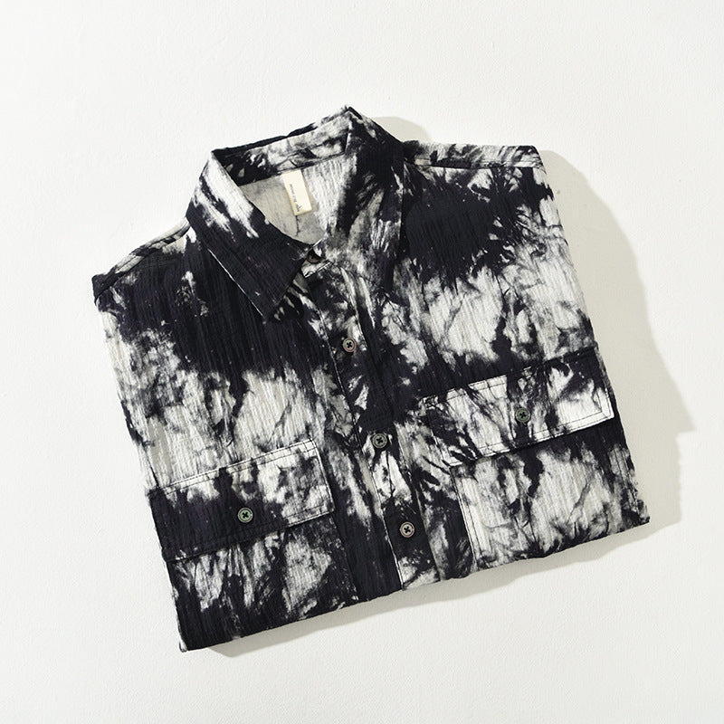 Printed Short-Sleeve Casual Shirt