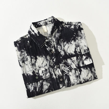 Printed Short-Sleeve Casual Shirt