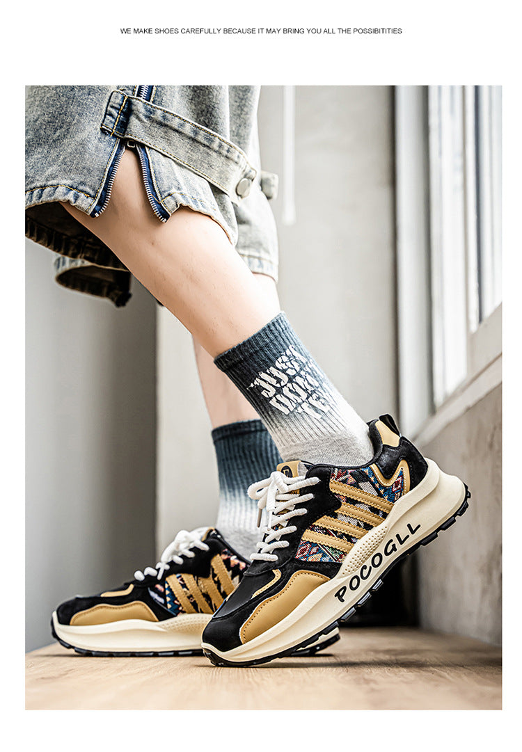 Breathable Knit Dad Sneakers