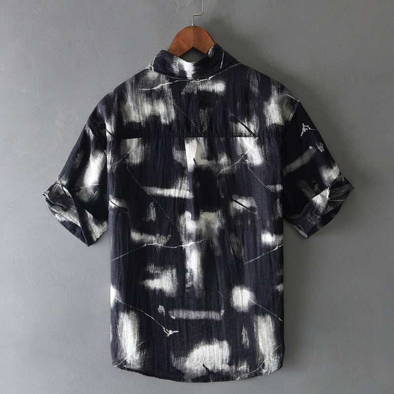 Printed Short-Sleeve Summer Shirt