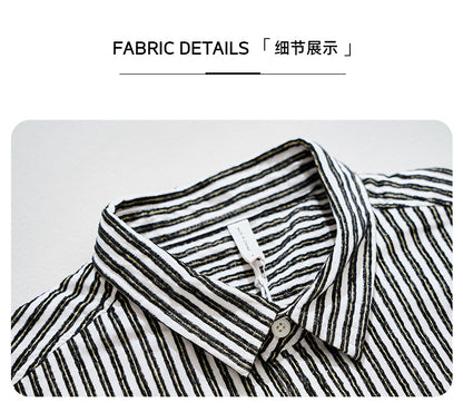 Classic Striped Long-Sleeve Shirt