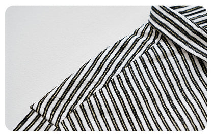 Classic Striped Long-Sleeve Shirt