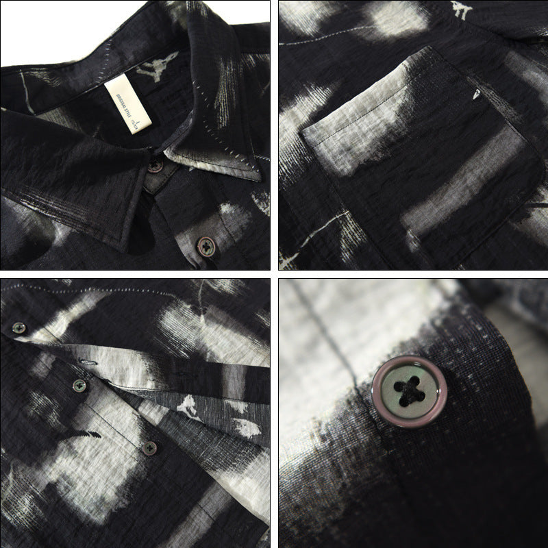Printed Short-Sleeve Summer Shirt