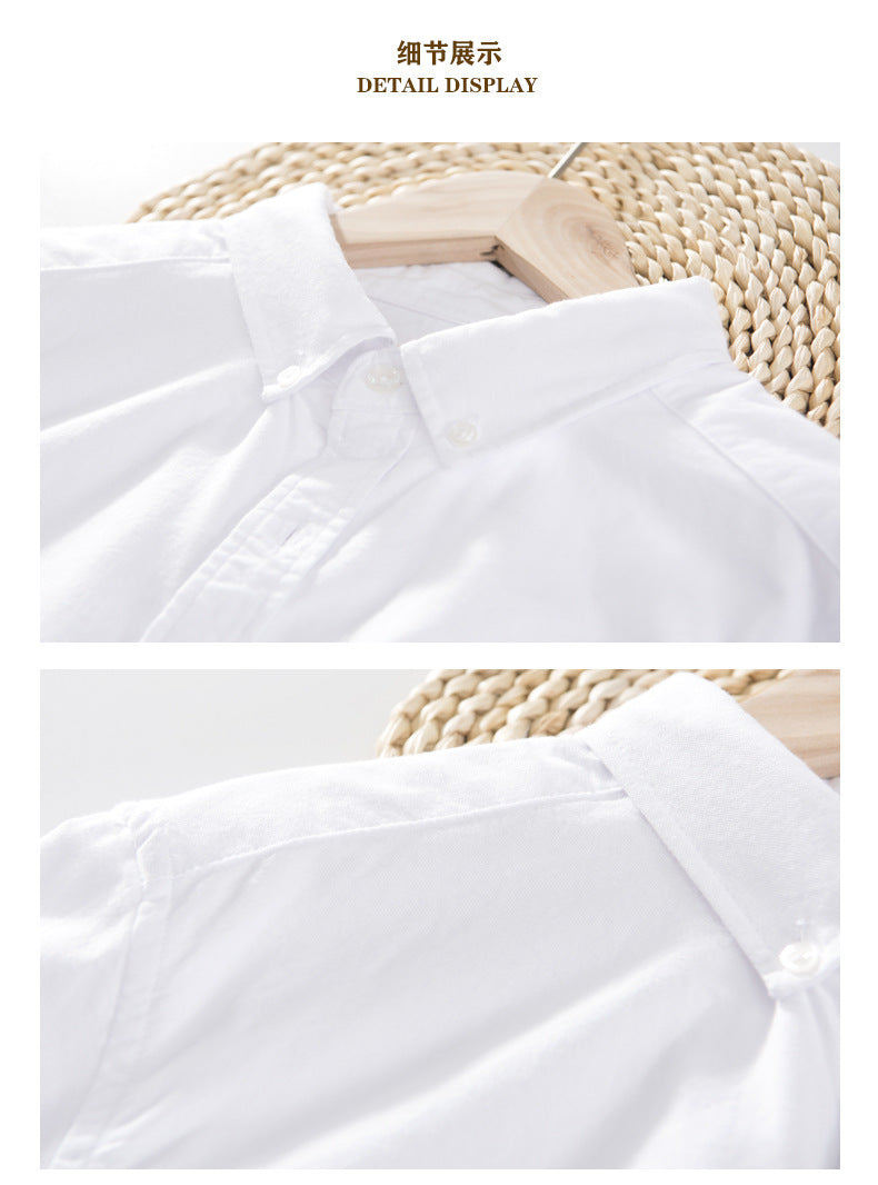 Oxford Solid-Color Cotton Shirt