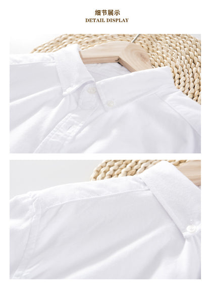 Oxford Solid-Color Cotton Shirt
