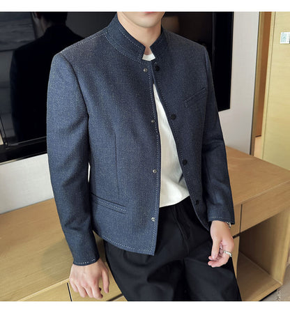 Stand-Collar Jacket