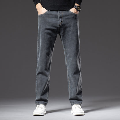 Stretch Straight-Fit Business Jeans