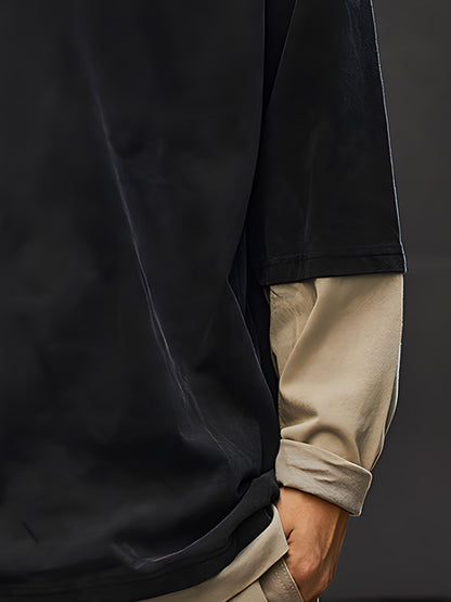 Panelled Knit Sweater