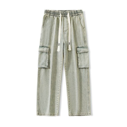 Large-Pocket Cargo Jeans