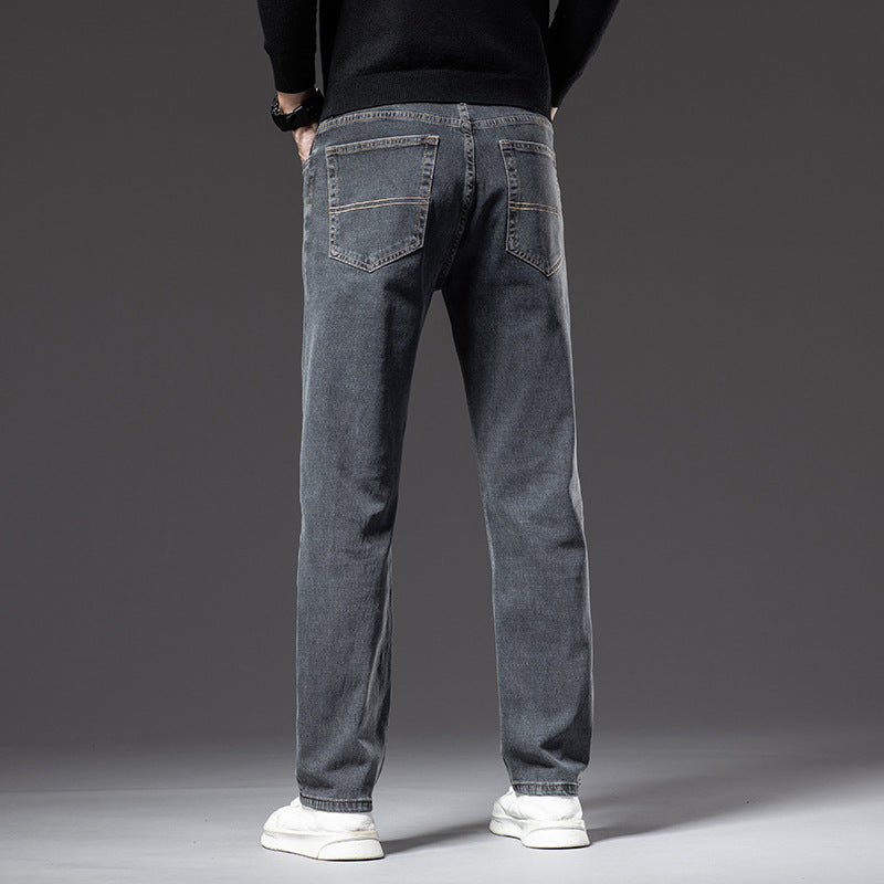 Stretch Straight-Fit Business Jeans