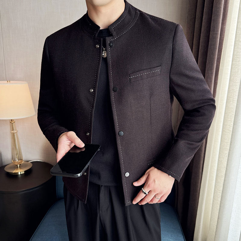 Stand-Collar Jacket