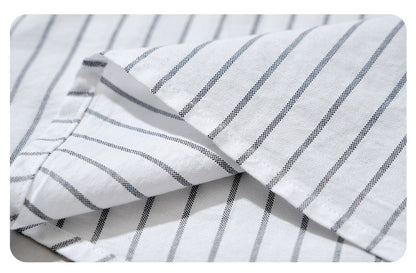 Embroidered Stripe Long-Sleeve Shirt