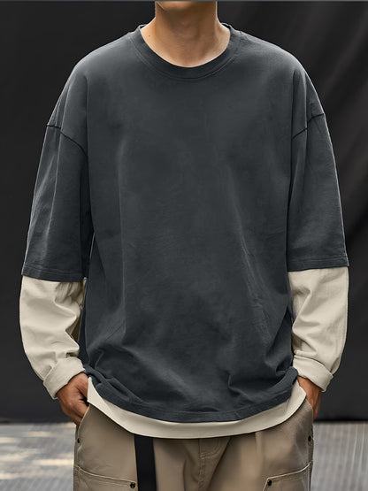 Panelled Knit Sweater