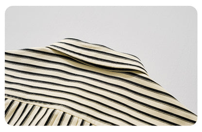 Striped Long-Sleeve Overshirt
