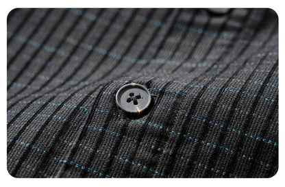 Slim-Fit Plaid Long-Sleeve Shirt