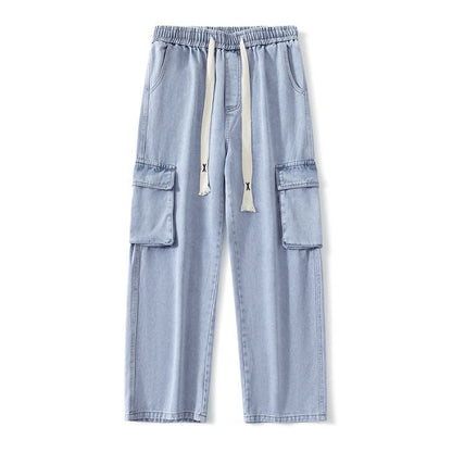 Large-Pocket Cargo Jeans