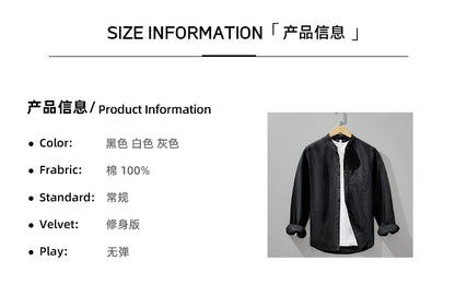 Casual Long-Sleeve Shirt Jacket