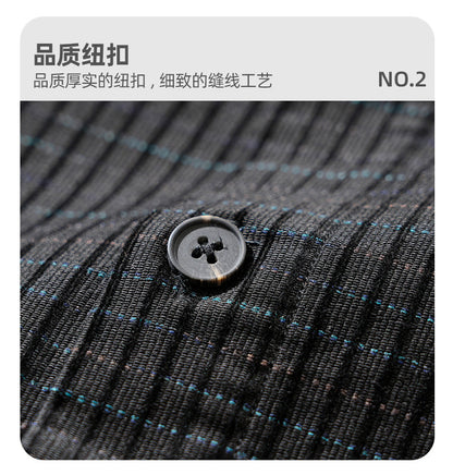 Slim-Fit Plaid Long-Sleeve Shirt