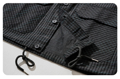Slim-Fit Plaid Long-Sleeve Shirt