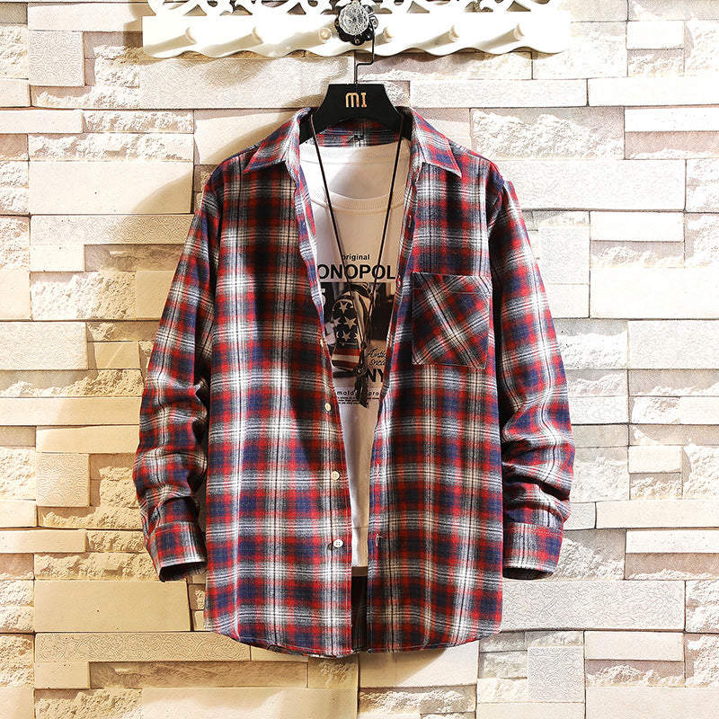 Relaxed Plaid Shirt Jacket