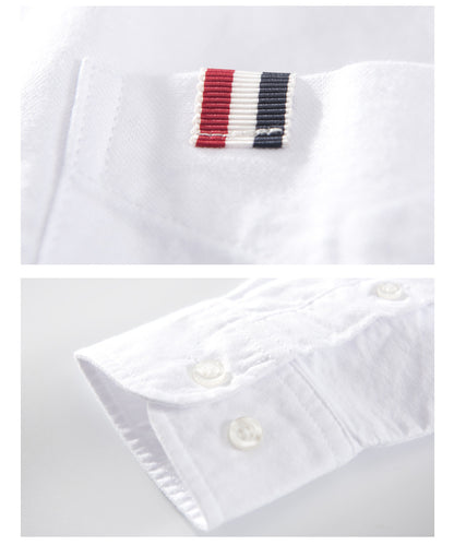 Oxford Solid-Color Cotton Shirt