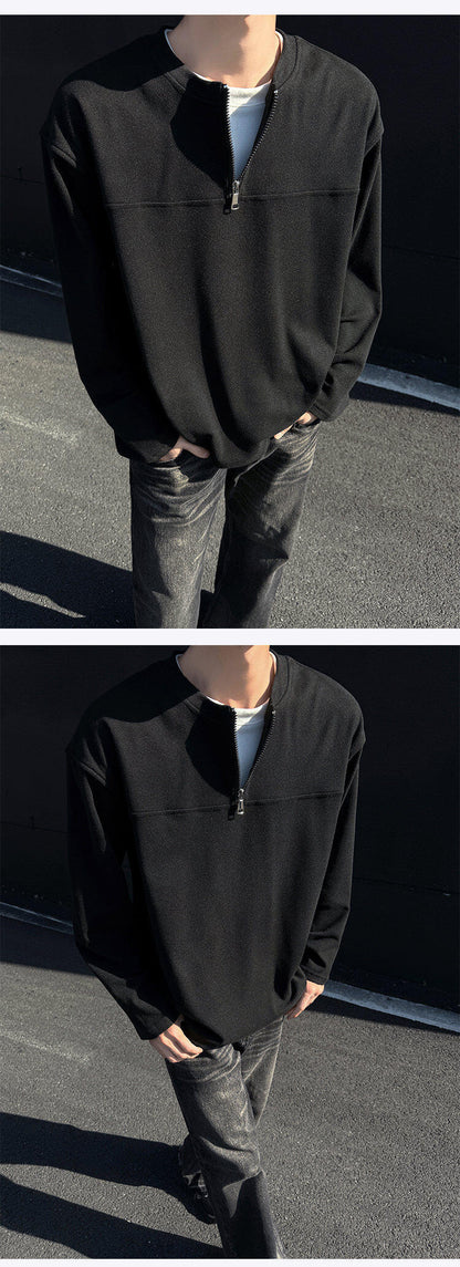 Double-Layer Zip Sweatshirt